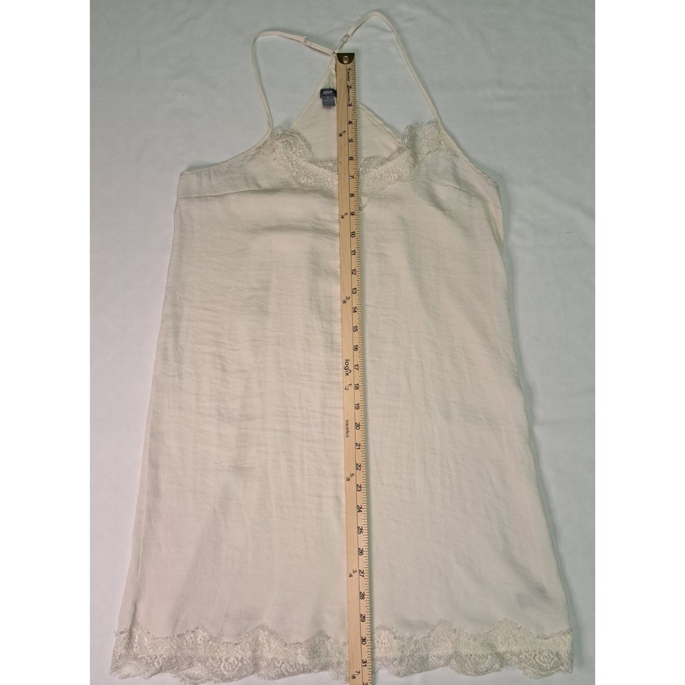 Aerie M Ivory Slip Dress Lace Trim FLAW Coachella Festival Boho Fairy Angelcore - Picture 3 of 8